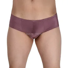 Мужские мини-боксеры, сексуальные мини-бикини для геев, блестящее нижнее белье с низкой посадкой, трусы-боксеры с мешочком для пениса