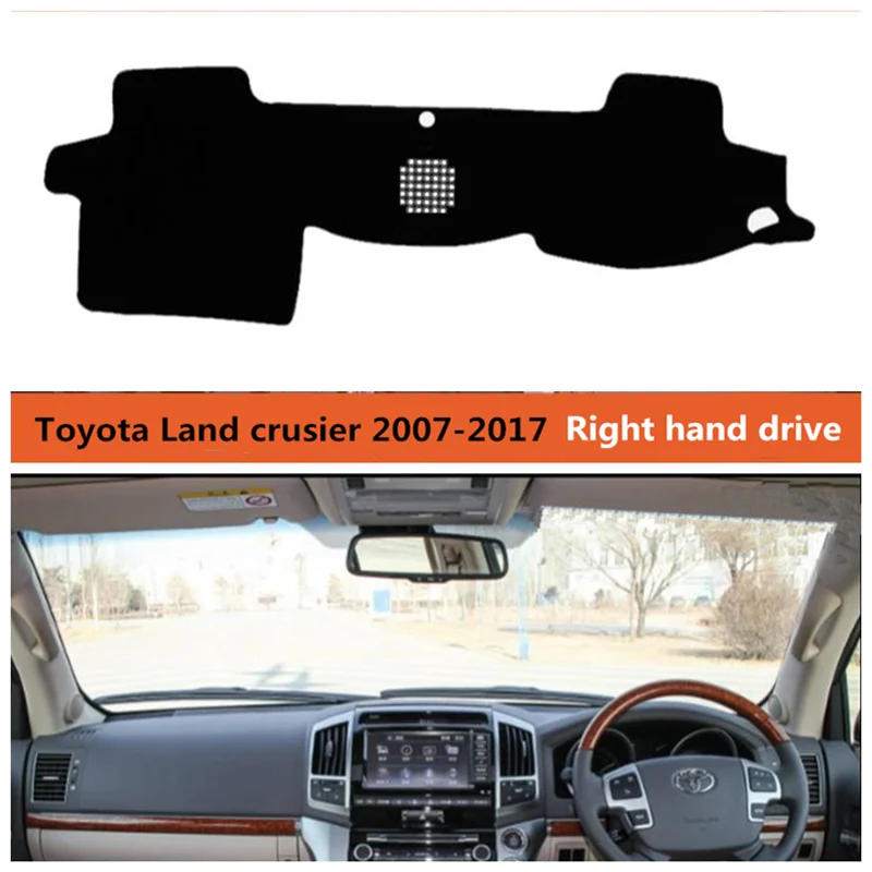 TAIJS car dashboard cover for Toyota Land Cruiser 2007 2017 Right hand
