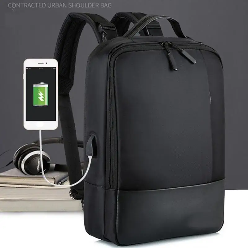 

Anti-thief 15.6In Laptop Backpack with USB Charging Port Lightweight Slim Business Computer Rucksack with Waterproof Cover