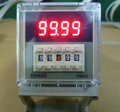 

12VDC Digital Timer Relay On Delay 8 Pins SPDT DH48S-1Z Reset/Pause Function