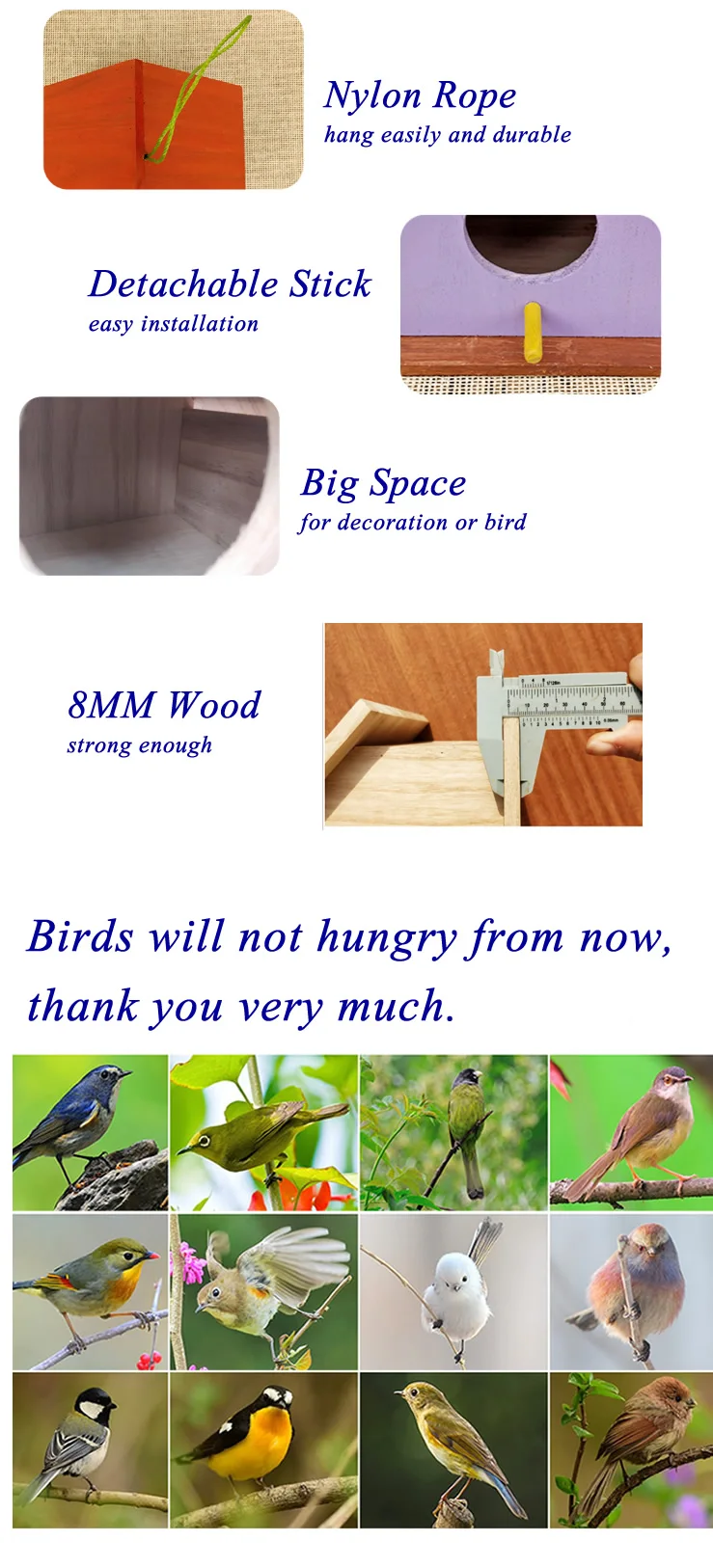 Деревянный ящик для птиц Ласточка Дом Открытый разведение гнездо гнездовой попугай дома