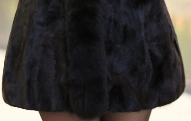 Роскошная женская шуба из натурального меха норки, куртка из лисьего меха с капюшоном, зимнее женское меховое пальто, Тренч, пальто 3XL 4XL