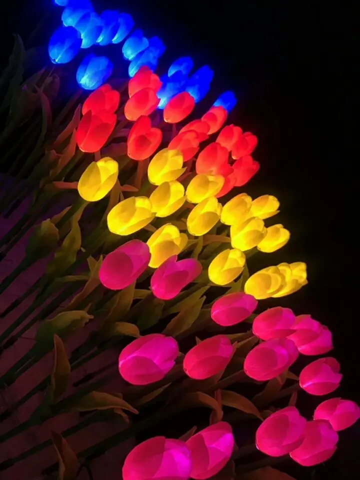 LED lighted tulip flowers light Outdoor Indoor Christmas Wedding