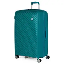 Itaca модель Дунай большой Дорожный чемодан 4 колеса двойной полипропиленовый замок TSA. 760070