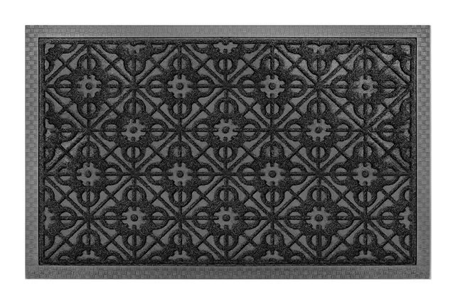 Entrance Doormat By Abi Home Charcoal Black Polypropylene