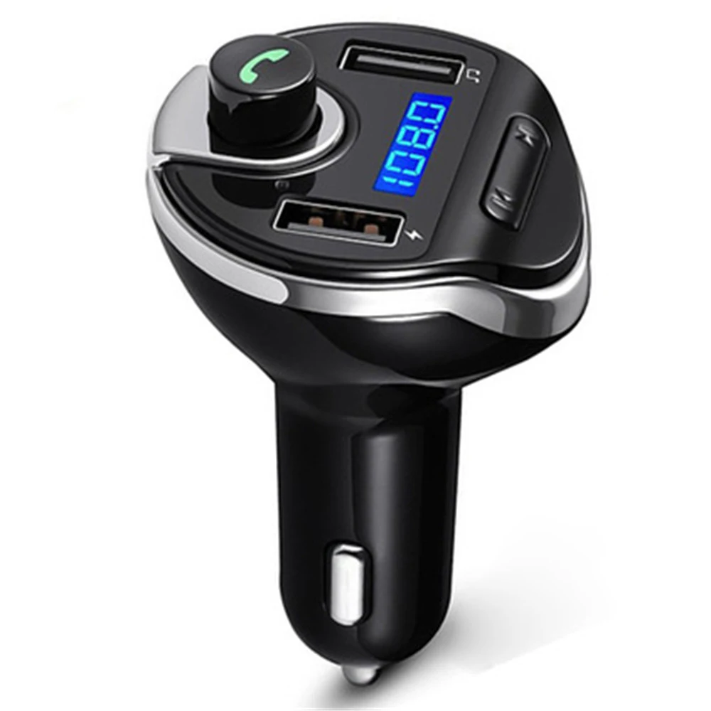 

Bluetoot Wireless Car MP3 Player Hands Free Kit FM Modulator Dual USB Charger TF Card music Bluetooth Audio Receiver Transmitter