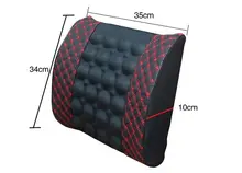 Soporte Lumbar coche Almohada Anti-alta temperatura 12 V Lumbar Eléctrico de Masaje Del Asiento de Coche Almohada Espalda Relajación Resto Cintura almohada