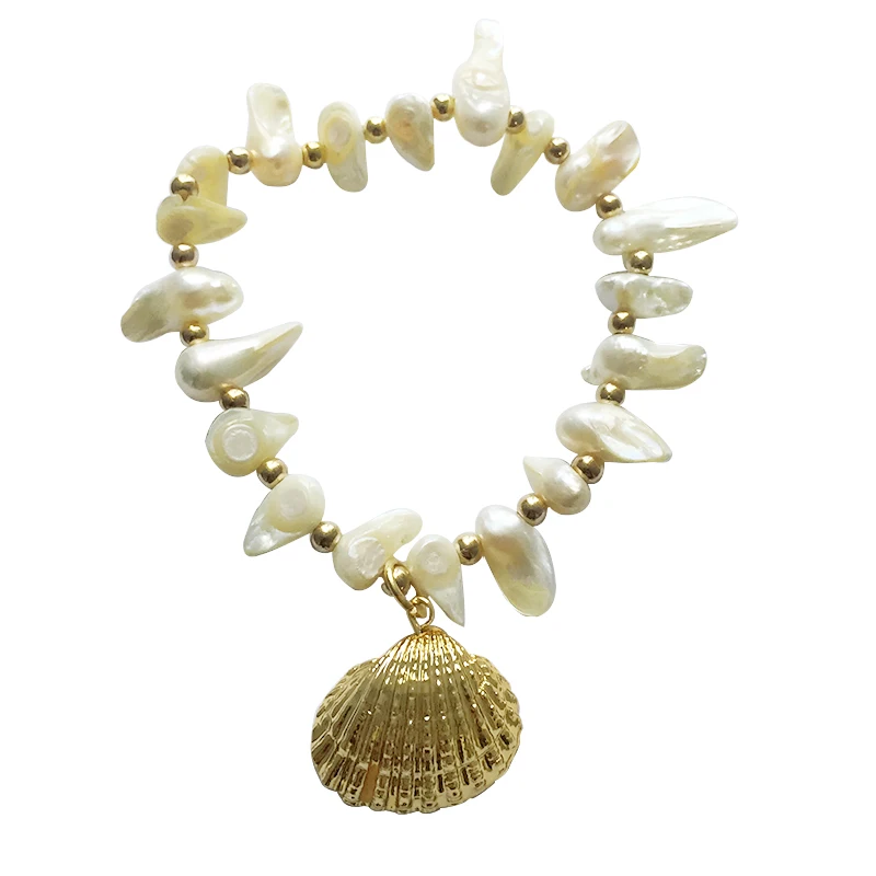 Cowrie ракушки браслеты для женщин модные ювелирные изделия в стиле бохо браслет с