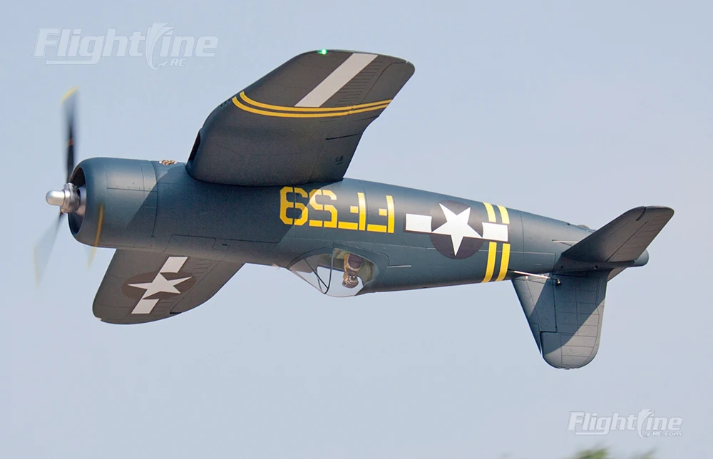 Flightline F4U-1D Corsair "Bubble Top" и F4U-1A Corsair "птичья клетка" 1600 мм(6") Размах крыльев-PNP