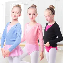 Зимний балетный свитер; кардиганы для девочек; мягкие трикотажные танцевальные трико; теплое балетное пальто для детей