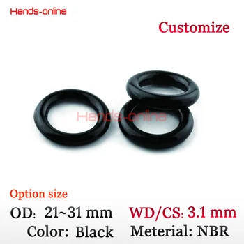 

NBR O-ring CS 3.1mm x OD 21 22 23 24 25 26 27 28 29 30 31 mm Rubber O Ring Oil Seal Gaskets optional 10pcs/Lot