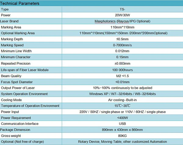 20 Вт 30 Вт макс/rayus/IPG волоконный лазерный источник опционально волоконно-лазерная маркировочная машина цена