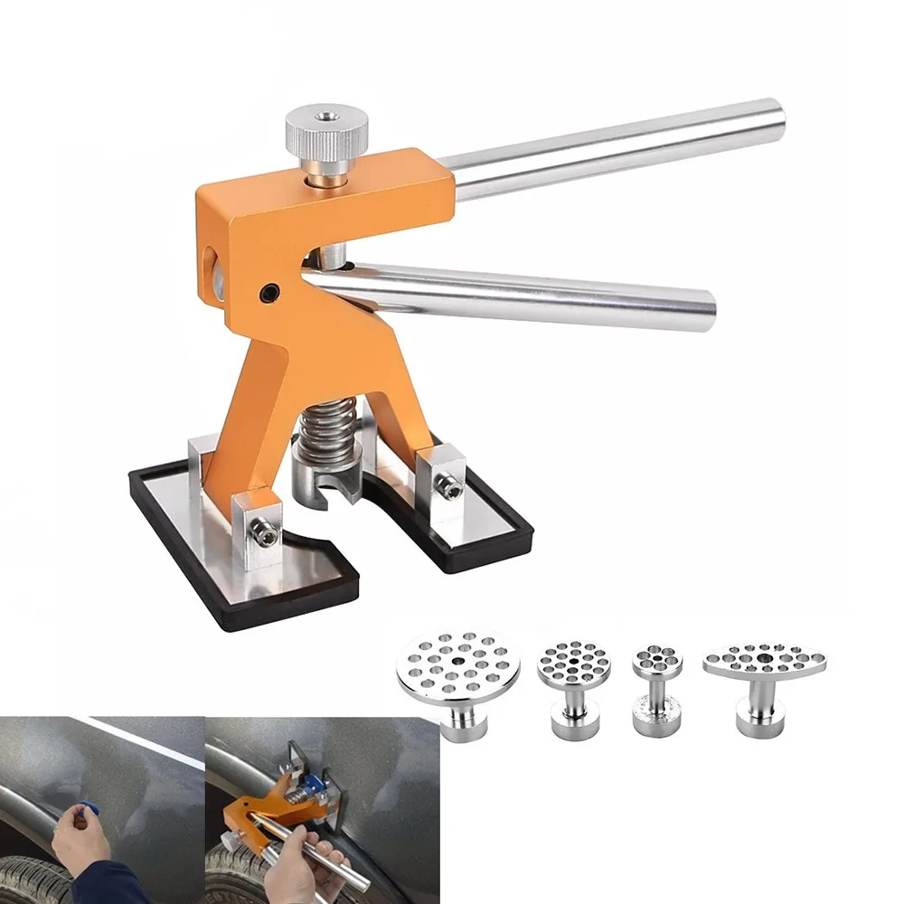 

PDR Tools Kit Professional Hand Tool Sets Golden Dent Lifter Car Paintless Dent Repair Tools Set Gold Dent Puller Glue Tabs