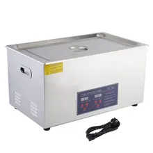 Professional Microprocessor-Controlled 30L Digital Heating Stainless Steel Ultrasonic Wave Cleaner For Jewelry Watch EU Plug