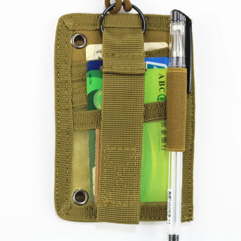 Molle Охота карман для удостоверения личности-тактическая сумка органайзер для файлов, папок сумка Военная нейлон два в одном с груди висит