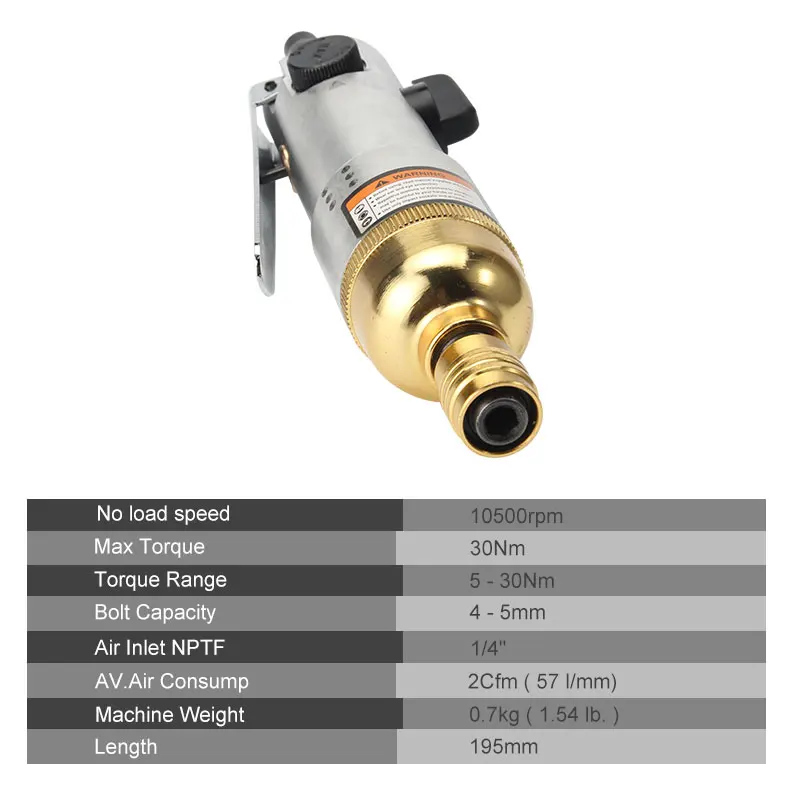 FIVEPEARS Air Screwdriver air tools Pneumatic Gold plating industrial air screw driver economic type free shipping FIVEPEARS Air Screwdriver air tools Pneumatic Gold plating industrial air screw driver economic type free shipping