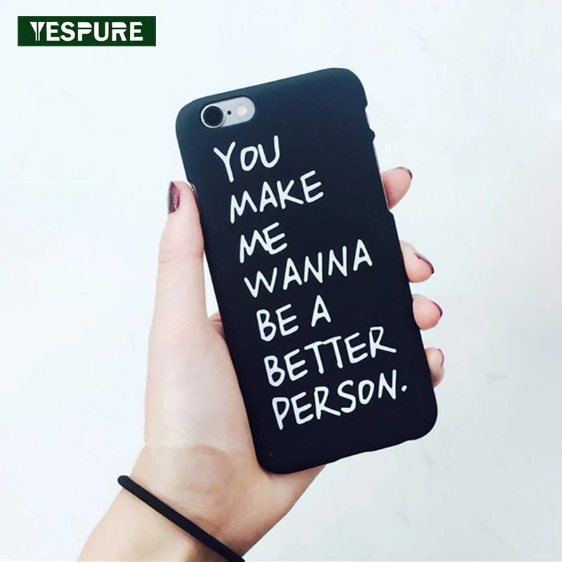 YESPURE 4 7 inch Необычные Чехлы для Iphone 6 6s Чехол черный милые Coque Handphone Аксессуары вы