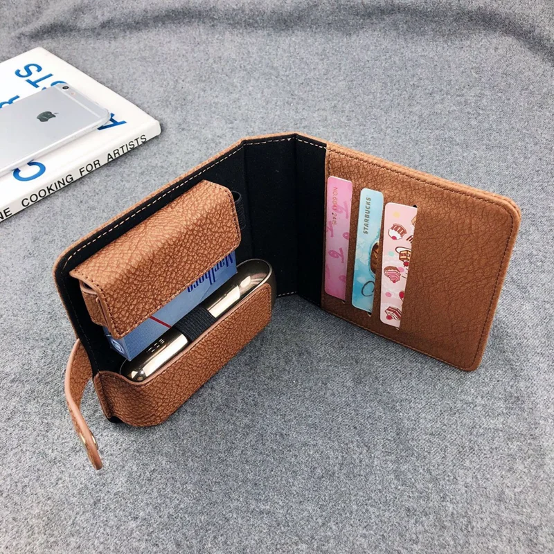JINXINCHENG кожаный чехол-кошелек для Iqos 3,0, сумка-чехол, сумки для переноски, аксессуары, 4 цвета