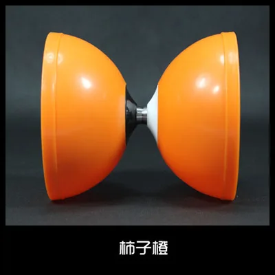 Diabolo 10 цветов один отличный подшипник Kongzhu 128 мм(D) 140 мм(H) 240 г комплект упаковки Diabolo/палочки/струны/мешок - Цвет: Оранжевый