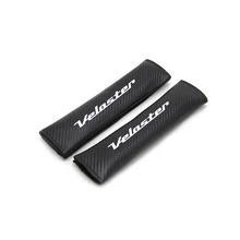 Reflective Car Seat belt shoulder Pads Safe Seat Belt Cover For Hyundai Veloster Car Styling Auto Parts 2pcs car styling frp fiber glass nefd rear spat large fit for hyundai veloster turbo only