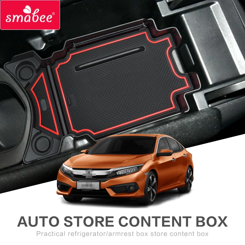 Подлокотник для Honda Civic 2016 2017 2018 контейнер хранения Tidying 10 поколения FC1 FC2 FK7 тип R