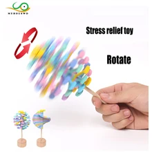 MYHOESWD офисные игрушки для снятия стресса для взрослых детей деревянные украшения ремесла Фибоначчи вращающаяся игрушка креативное украшение