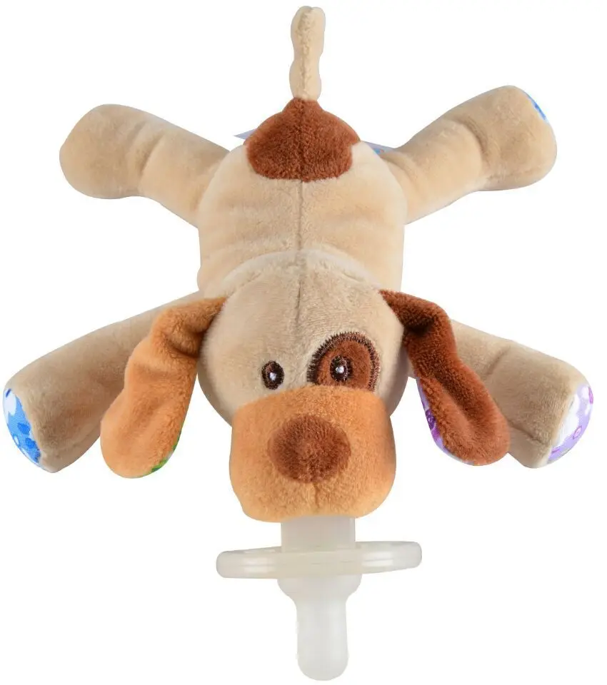 2018 Silicone Baby Pacifier Nibbler Plush Animal Baby Nipple Soother