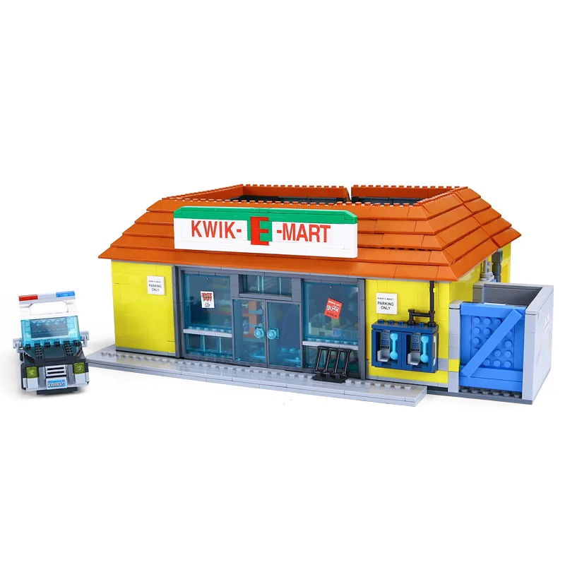 

Lepin 16004 the Simpsons House the Kwik-E-Mart Building Blocks education Bricks Compatible legoings 71016 71006 Boys Gifts