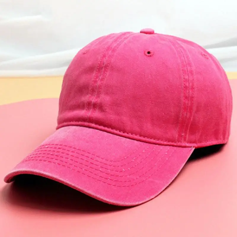 Unisex Leisure Hat Retro Visors Cap Canvas Curved Brim Hats Peaked Caps