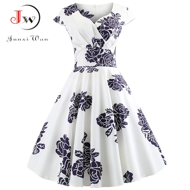Women Dress Sale Clearance Vintage Swing 1950s Housewife Casual Evening Party Dress Summer Dresses Maxi Dress Prom Dresses Beach Dress Fancy Dress Shirt Dress