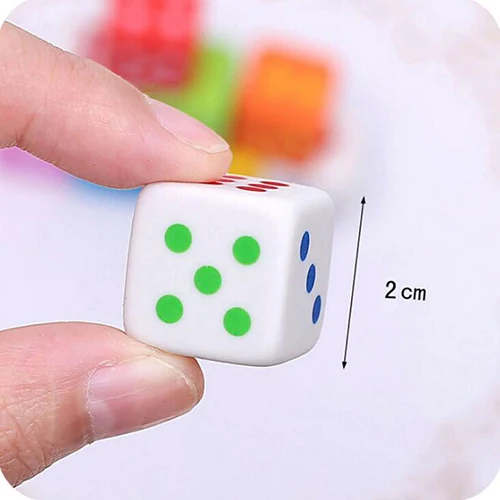 2PCS Kawaii Dice Design Eraser Candy Color Pencil Erasers Rubber Toys Stationery School Office Kids Supplies  (SS-2007)