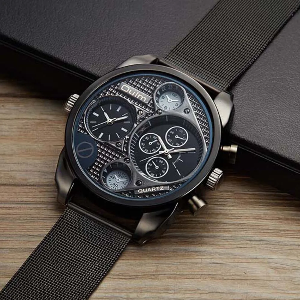 Бренд OULM Мужские часы 9316 большие военные дизайнерские Erkek Saat Montres de Marque Luxe
