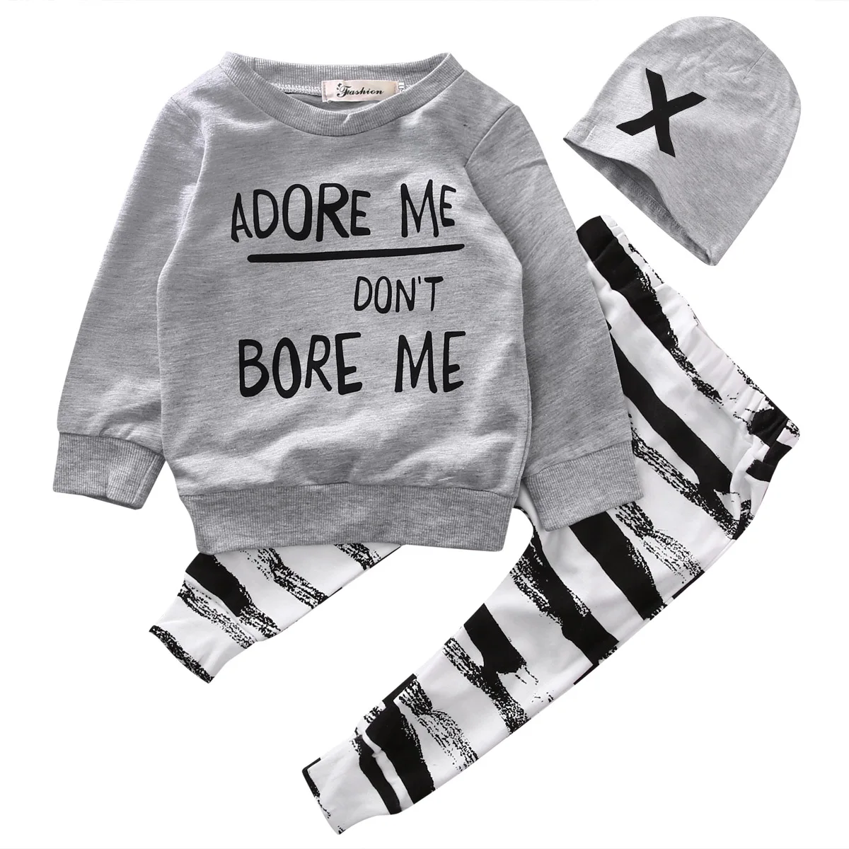 Pudcoco Infant Sweatshirt Pants Cap 3pcs Set Baby Fall Spring Clothes Funny Letter Print Baby Boy Clothes 0-3 years Pudcoco Infant Sweatshirt Pants Cap 3pcs Set Baby Fall Spring Clothes Funny Letter Print Baby Boy Clothes 0-3 years