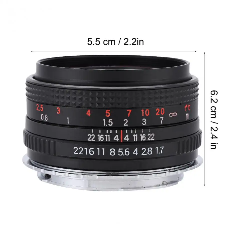 Объектив для Canon DSLR 50 мм f1.7 с большой апертурой Полнокадровый портретный ручной объектив