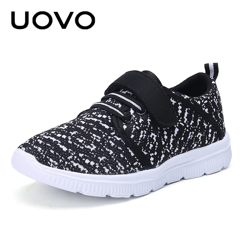 

UOVO 2018 New Kids Up-to-date Sneakers Light-weight Casual Shoes Comfortable Slip-on Boys& grils Sneakers for Eur Size 25#-34#