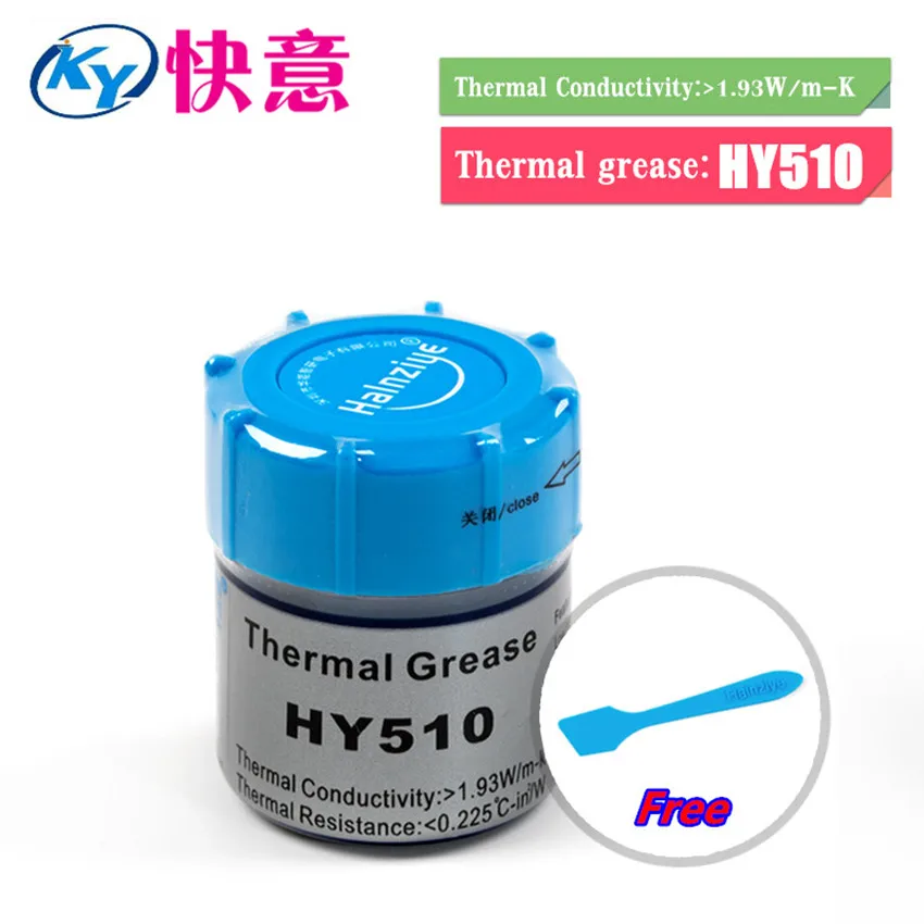 

HALNZIYE HY510 PC Desktop laptop CPU GPU Cooler FAN Thermal composite Thermal Grease Thermal grease Conductive Heatsink Plaster