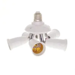 1/3/4/5 в 1 свет Splitter гнезда E27 Стандартный база адаптер Цоколь лампы держатель свет гнездо конвертер для светодиодный лампы накаливания