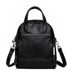 Молнии рюкзак Многофункциональный модные женские туфли элегантный дизайн школьные сумки для девочек-подростков Повседневное кожа Backbag