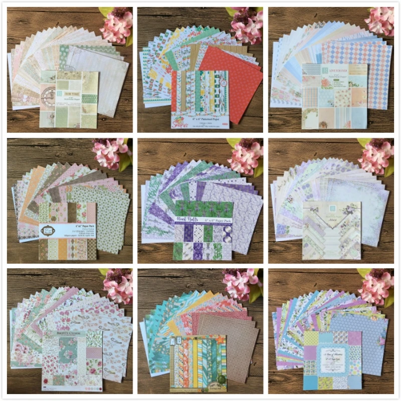 

12pcs/Pack 15*15cm 9 Types Summer Love Forever Patterned Paper Pad Scrapbooking DIY Happy Planner Card Making Journal Project