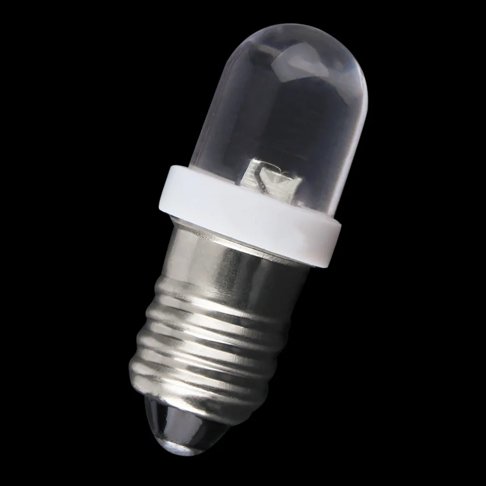 

1 pc 100% brand new and high quality Low power consumption E10 LED Screw Base Indicator Bulb Cold White 6V DC