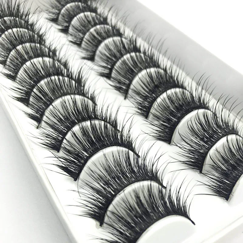 

Fashion False Eyelashes Handmade Eye Lashes Thick Super Long Eyelash Natural Overstate Stage Performance Prop 1 Set = 10 Pairs