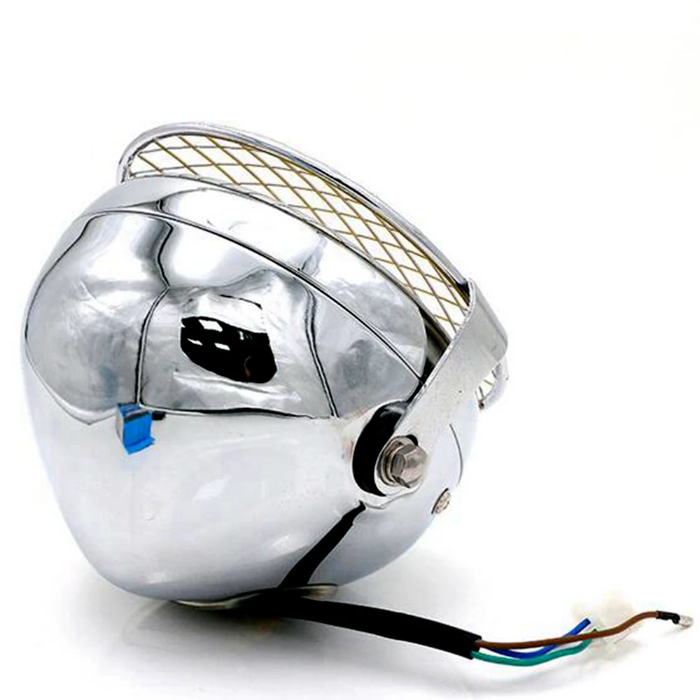 Хромированная алюминиевая решетка для мотоцикла в стиле ретро 12 35 Вт галогеновая