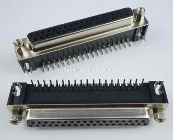 

2 Pcs D-SUB 37 Pin Female Right Angle PCB Connector 2 Rows