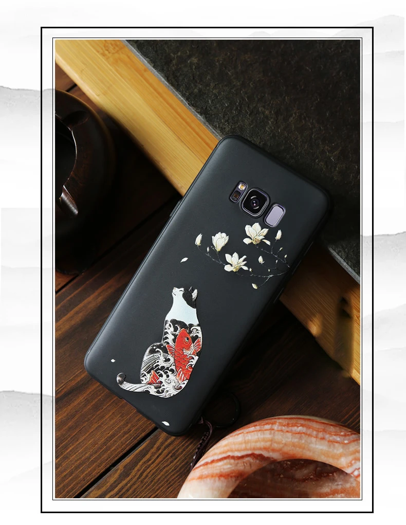 3D Art Relief Embossing Matte Soft Cover Case for Samsung Galaxy S20 Plus