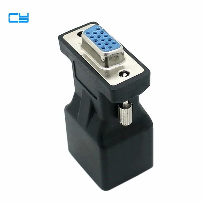 Расширитель VGA RGB HDB 15pin гнездовой к LAN CAT5 CAT6 RJ45 cat6 сетевой кабель женский адаптер