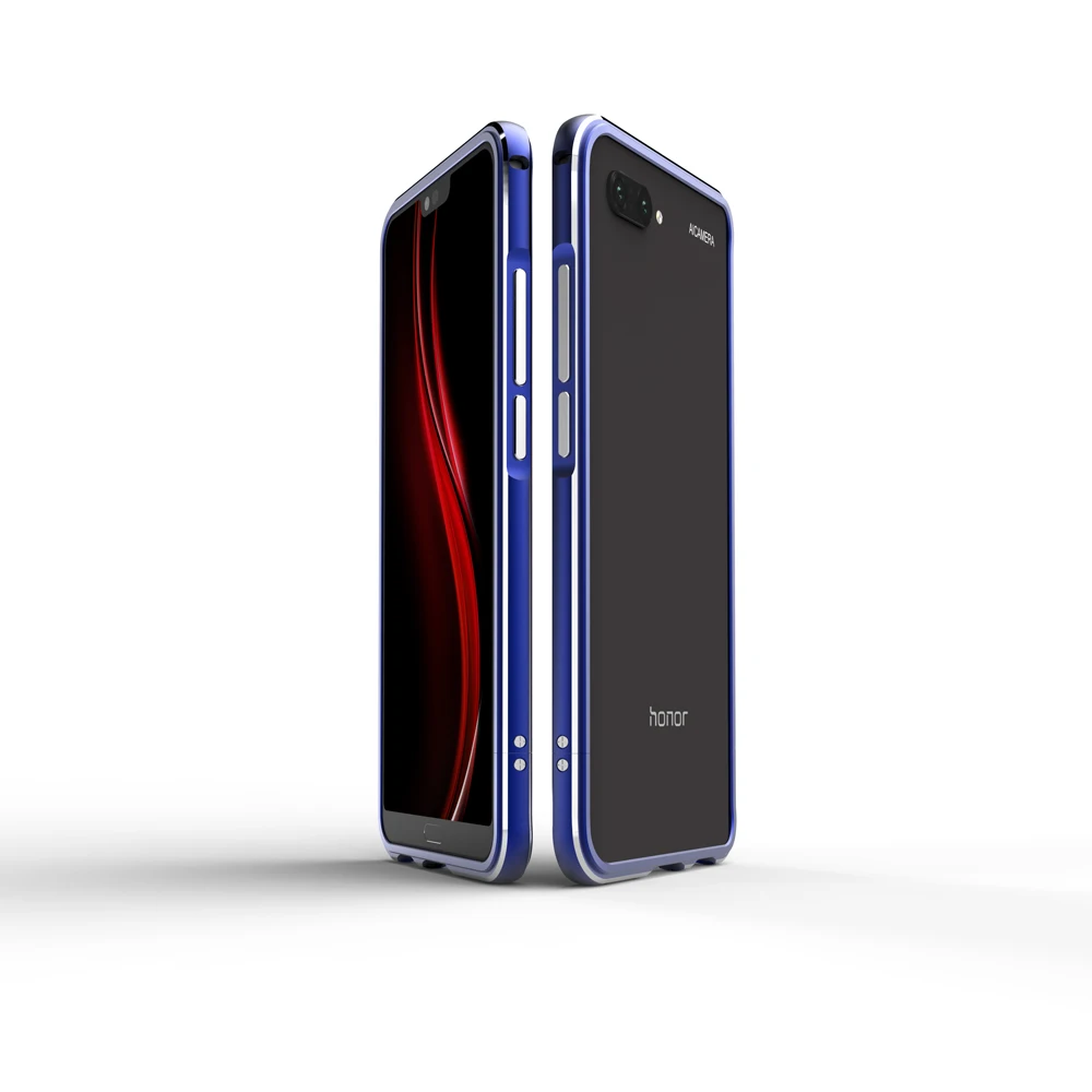 Роскошный противоударный чехол бампер для Huawei Honor 10 алюминиевая металлическая