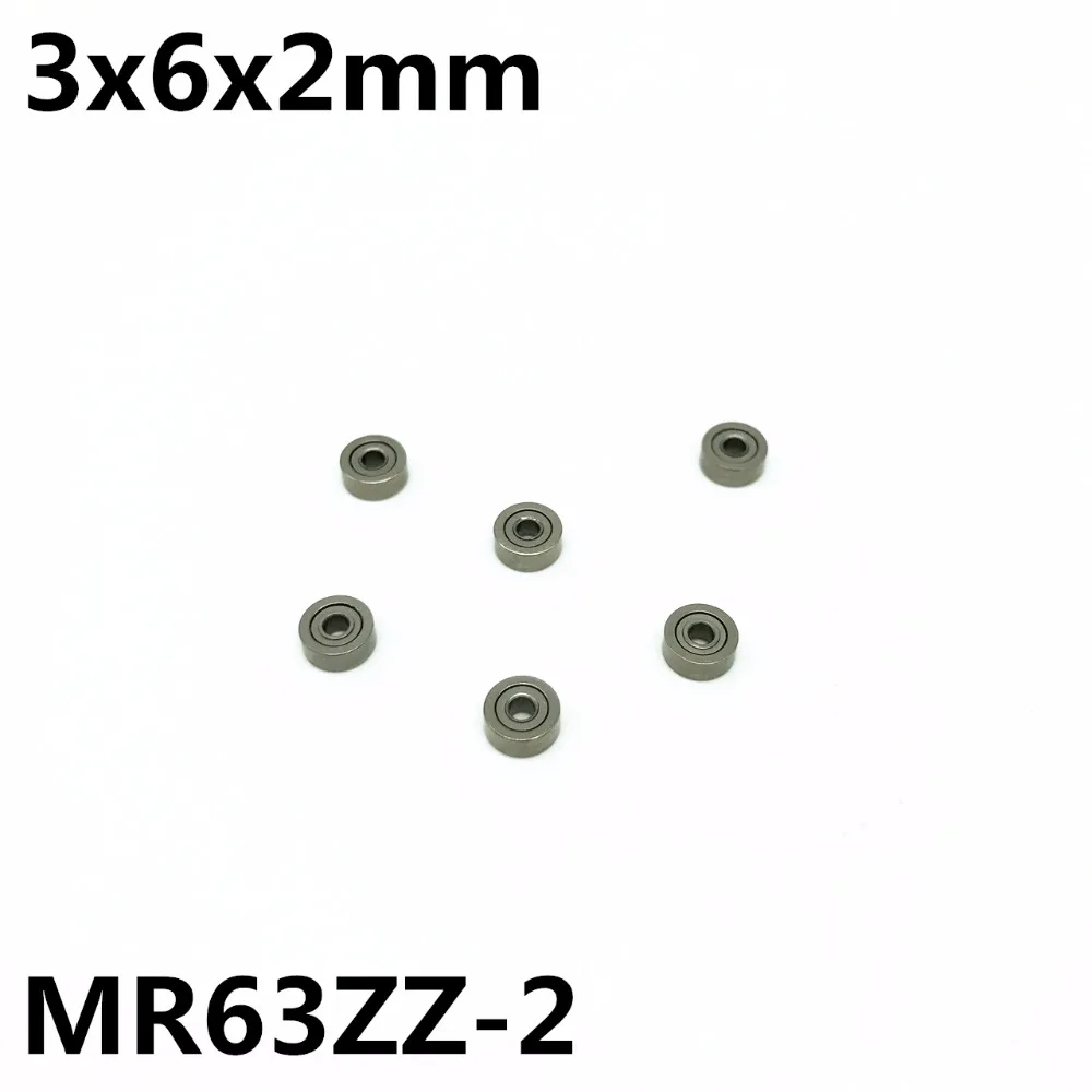 10pcs Mr63zz-2 3x6x2 Mm Deep Groove Ball Bearing Miniature Bearing High  Qualit Mr63z - Bearings - AliExpress