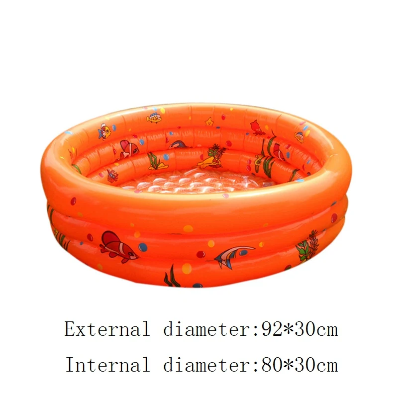 Летний детский плавательный бассейн, портативный детский надувной плавательный бассейн, летние детские игрушки для игр на открытом воздухе - Цвет: 92x30cm