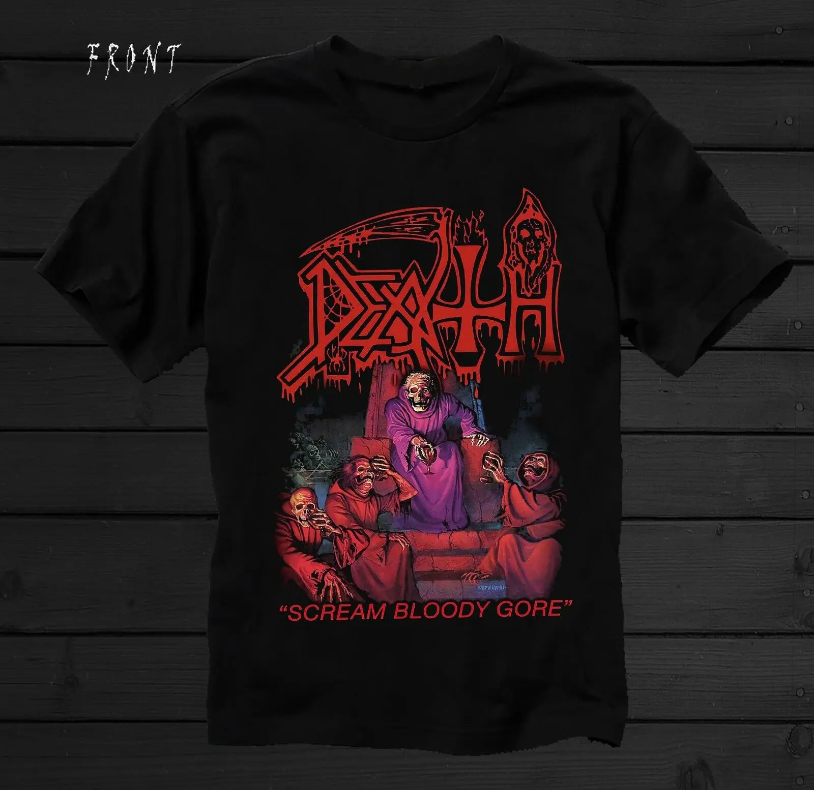 DEATH-Scream Bloody Gore- Death Metal-Cannibal Corpse, T_shirt Print T Shirt Summer Style Hot