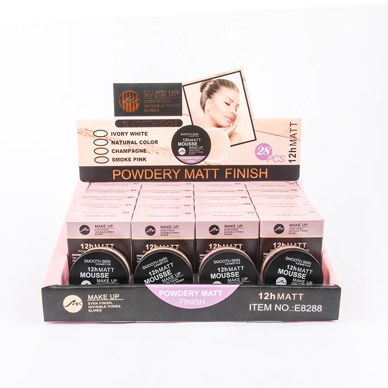 

MK 24pcs/set Smooth Matte Loose Powder Makeup Transparent Finishing Powder Waterproof For Face Finish Setting With Cosmetic Puff